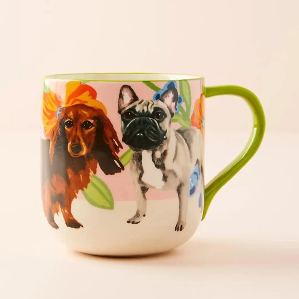 Anthropologie-Jay McClellan Studio Bone Appetit Mug- KONA & WHALES - Picture 1 of 6